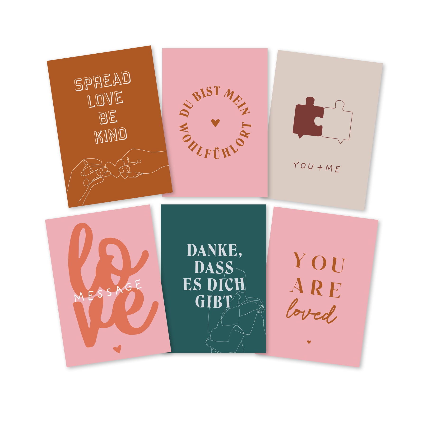 6er Set Sondermoment Postkarten - Liebe