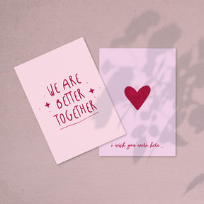 Postkarten Set - Liebe & Freundschaft